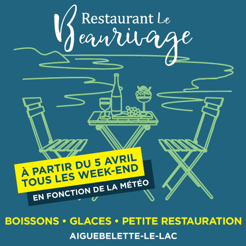 Réouverture du restaurant le Beau Rivage les week-end d'Avril 2026